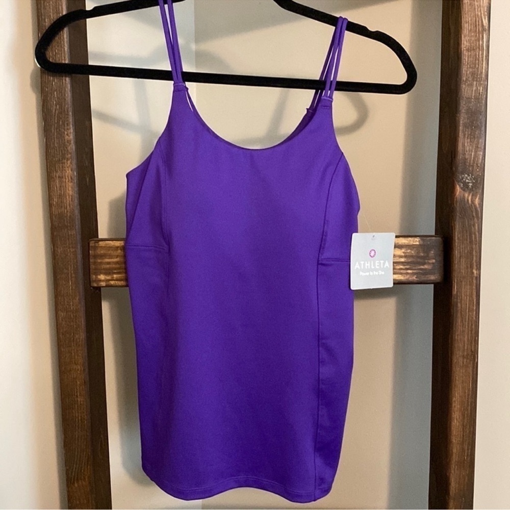 Athleta Vibrant Purple Sports Bra - Picture 2 of 5
